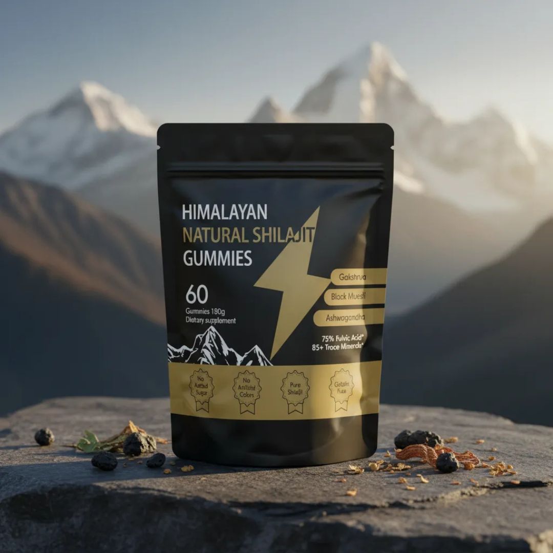 Shilajit Himalayan Gummies. Energía, Resistencia y Libido 🍆🔥