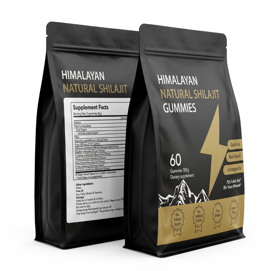 Shilajit Himalayan Gummies. Energía, Resistencia y Libido 🍆🔥