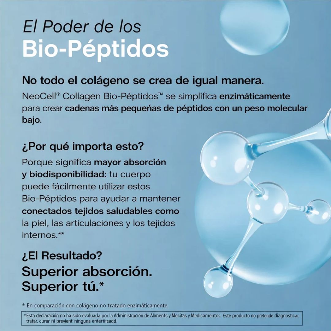 NeoCell® Collagen Bio-Peptides™ Hidrolizado | Absorción Superior
