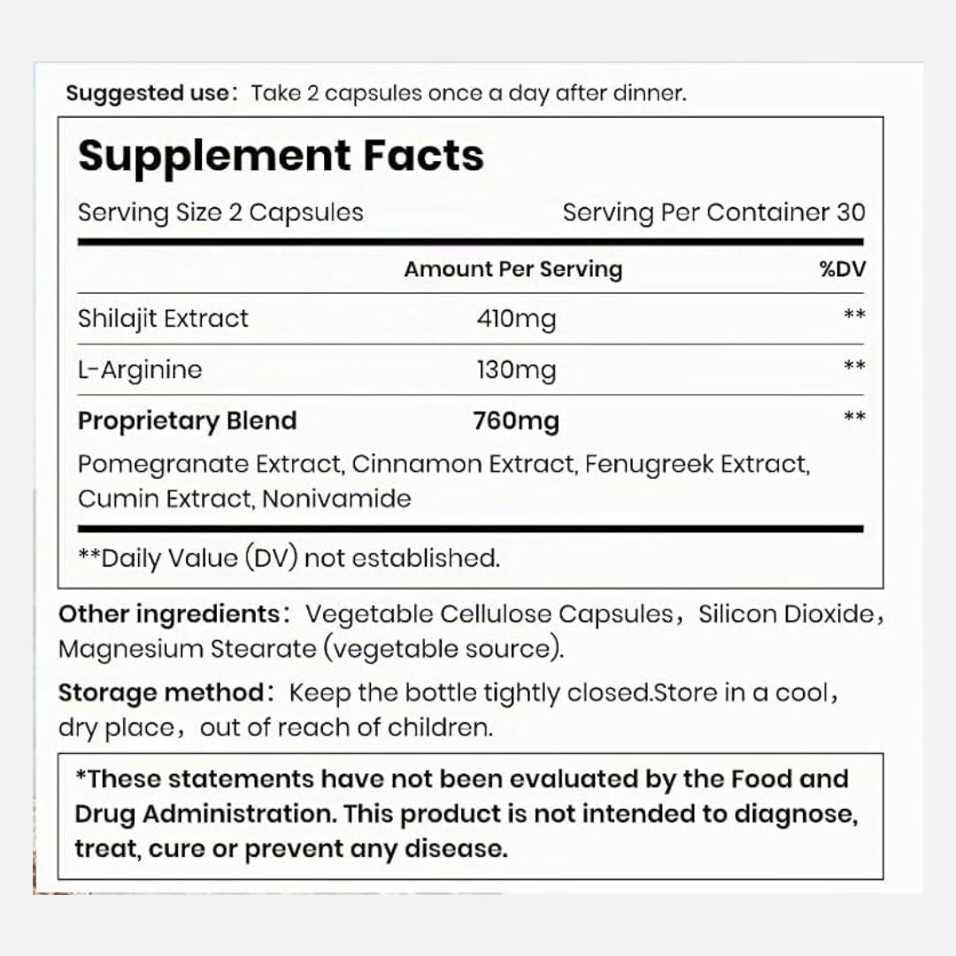 Shilajit Ultra Optimal Potency